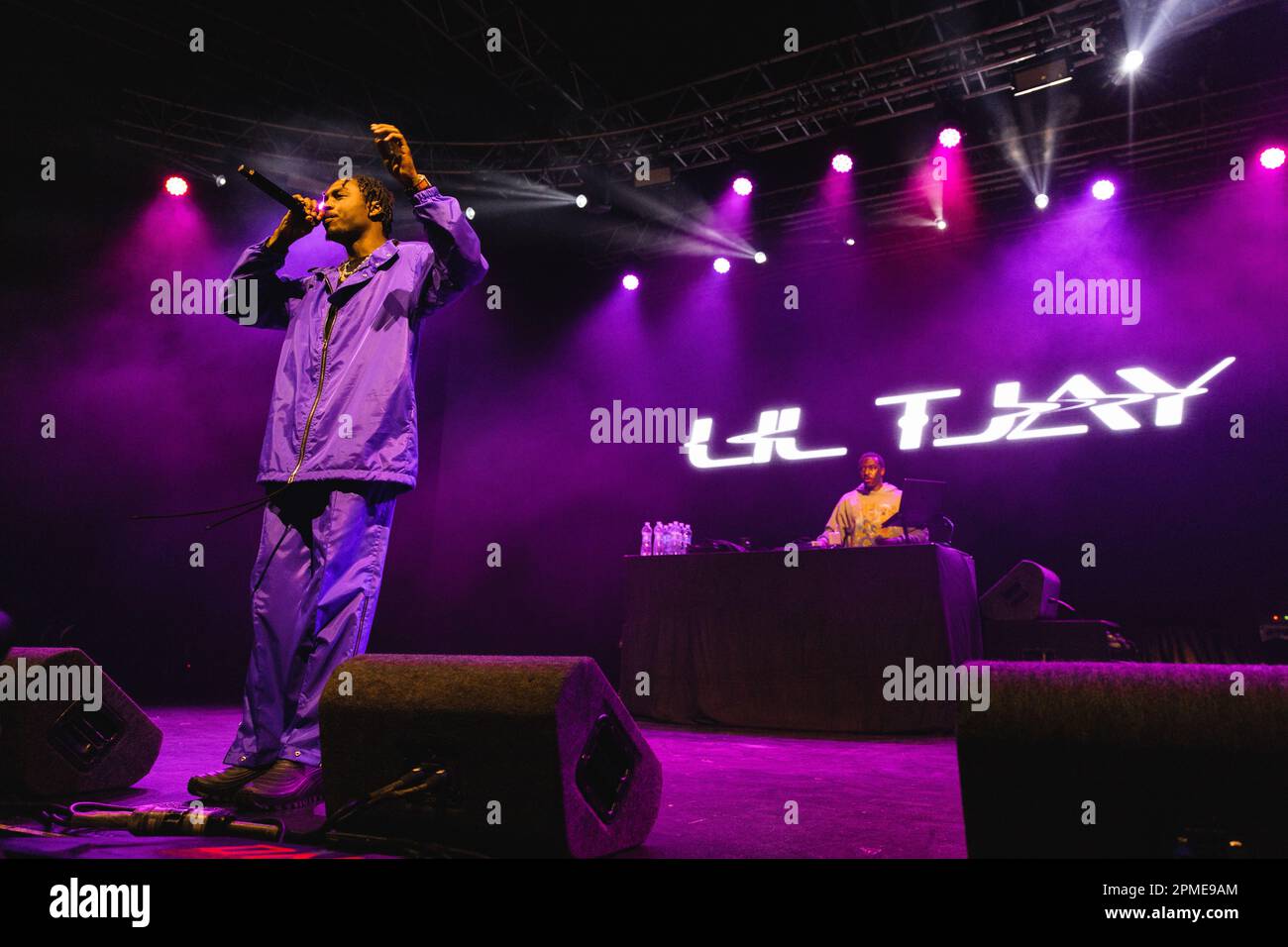 Milan, Italy. 12th Apr, 2023. Lil Tjay performs live at Fabrique, Milan, Italy (Photo by Maria Laura Arturi/NurPhoto) Credit: NurPhoto SRL/Alamy Live News Stock Photo