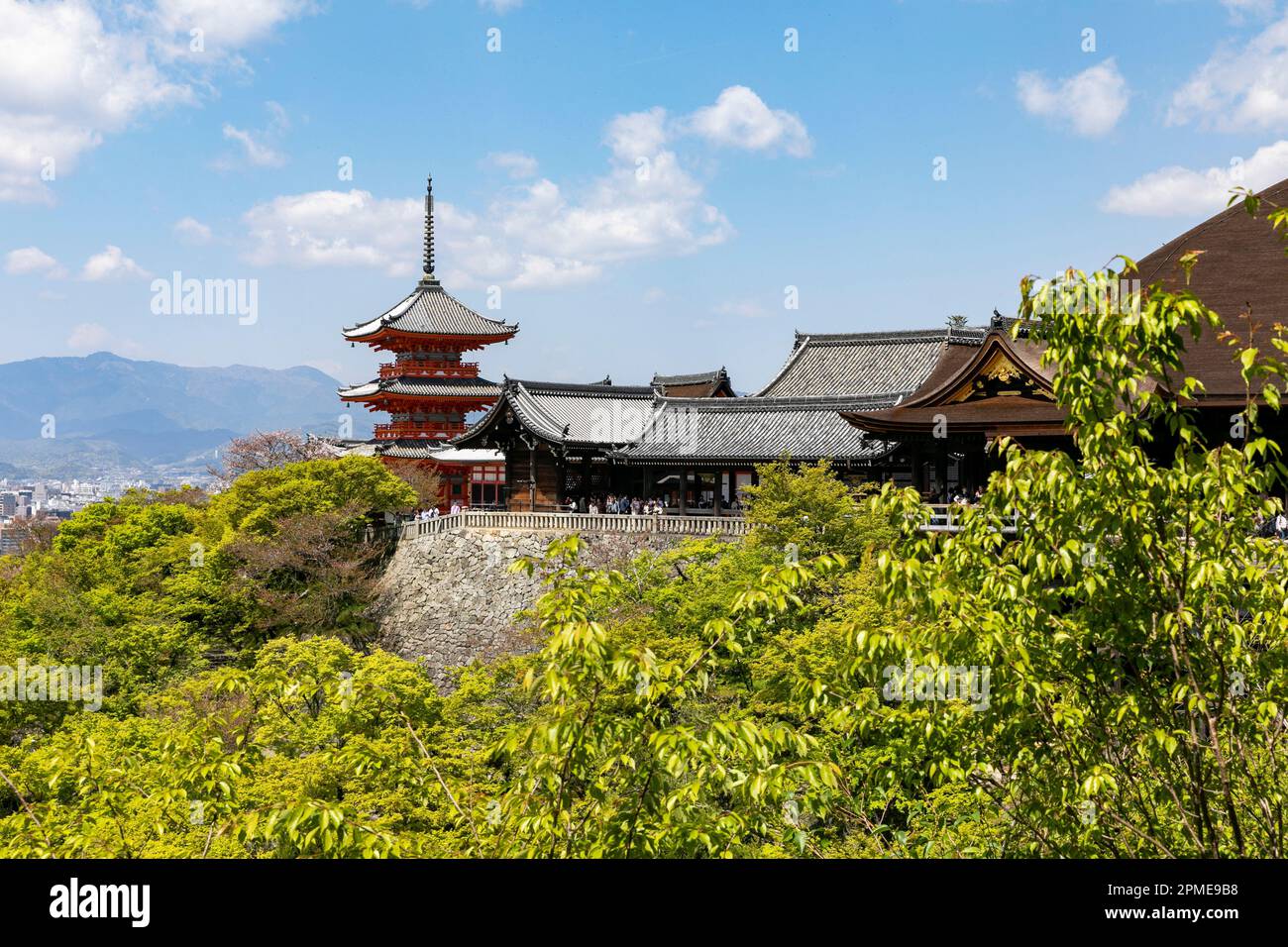 Kyoto Japan, Kiyomizu dera buddhist temple in eastern Kyoto, UNESCO