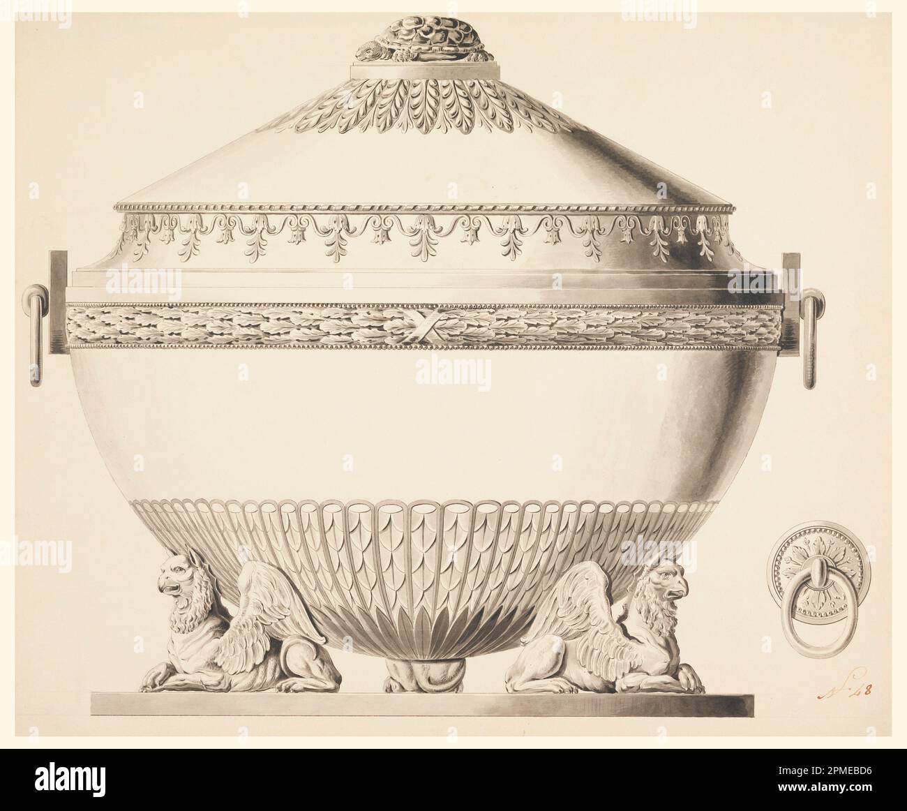 Drawing, Design for a Tureen; Designed by Joseph Anton Seethaler II