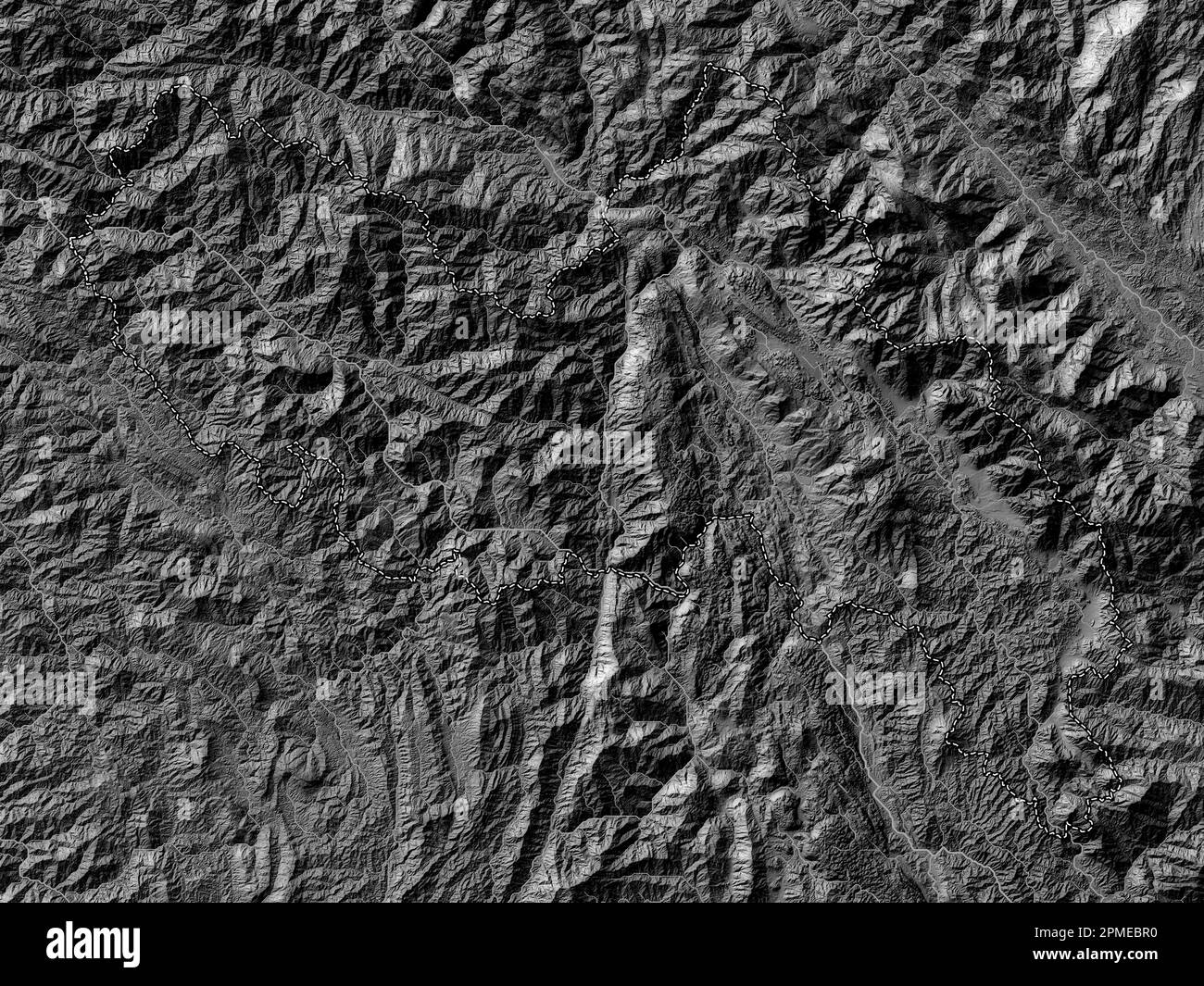 Lai Chau, province of Vietnam. Bilevel elevation map with lakes and rivers Stock Photo Alamy
