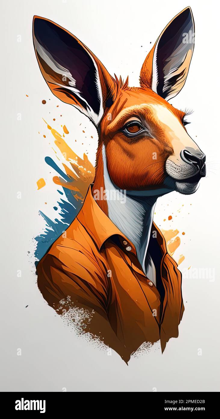 Kangaroo Face Paint — free download
