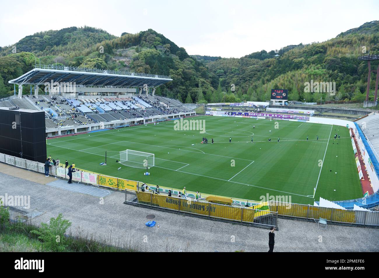 Shizuoka, Japan. 12th Apr, 2023. Fujieda sports park soccer Shizuoka, Japan. 12th Apr, 2023. Fujieda sports park soccer