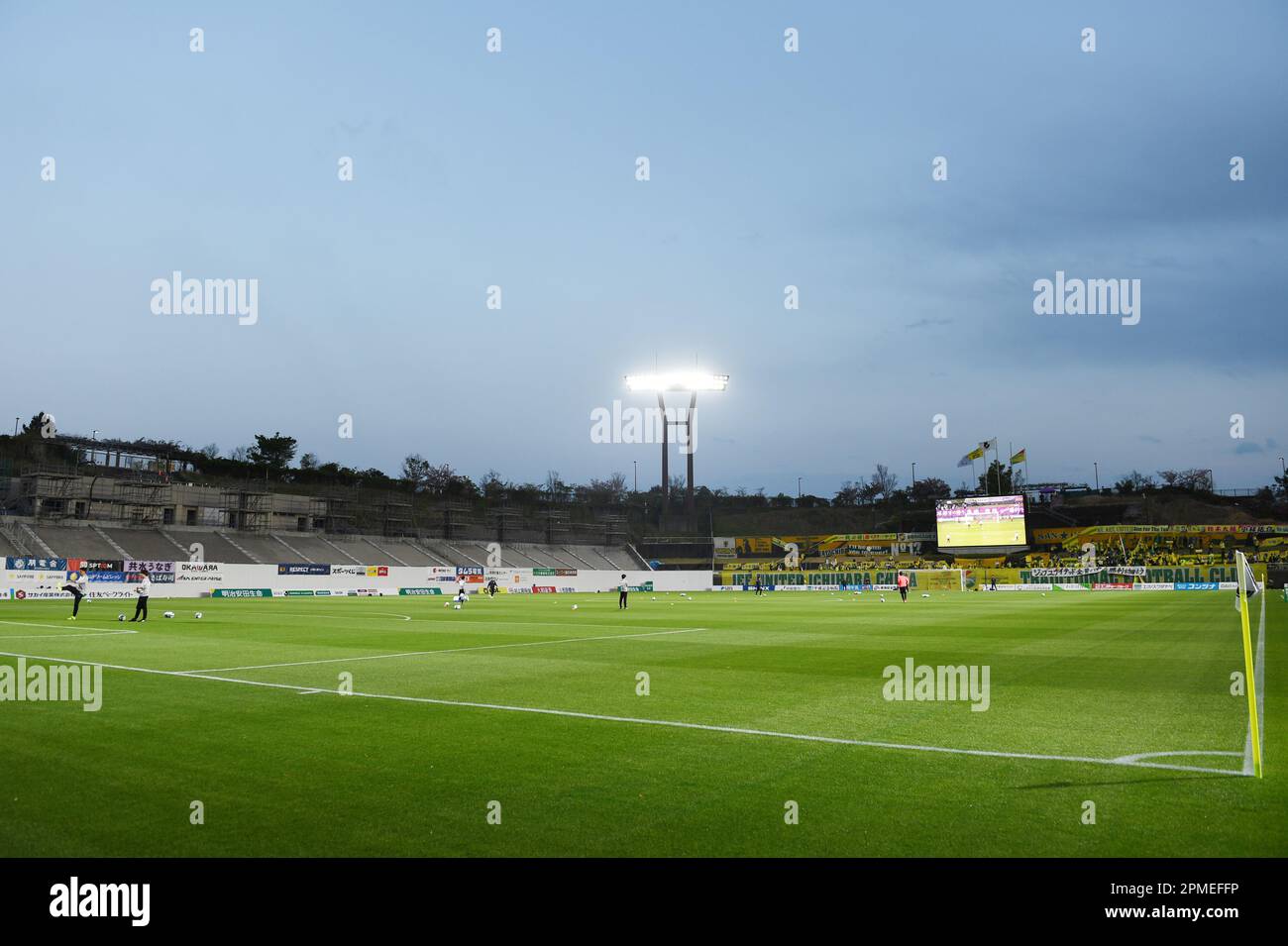 Shizuoka, Japan. 12th Apr, 2023. Fujieda sports park soccer Shizuoka, Japan. 12th Apr, 2023. Fujieda sports park soccer