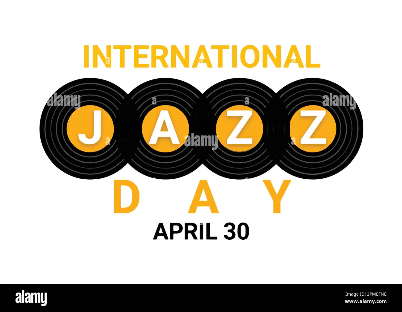 International jazz day april 30 holiday concept template for