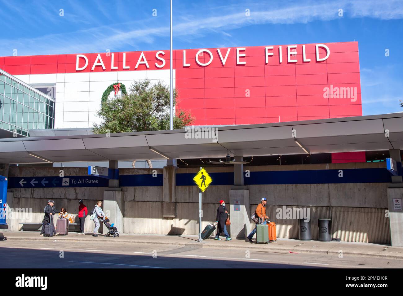 Dallas, United States – November 12, 2022: Terminal building of Dallas Love Field airport (DAL) in the United States. Stock Photo