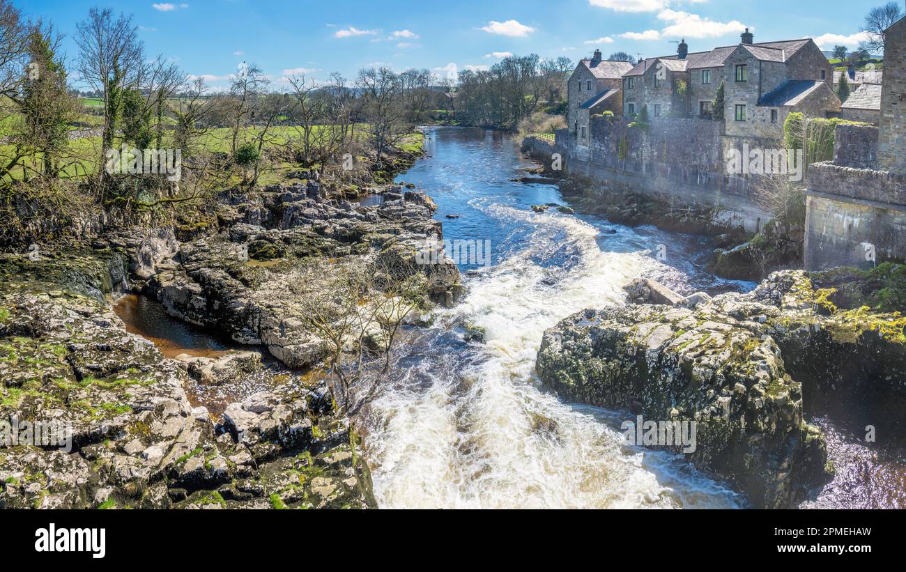 Grassington, England; April 10, 2023 A tranquil scene from Linton