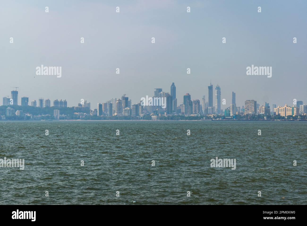 Beautiful urban landscape of the skyline of Mumbai from Nariman Point ...