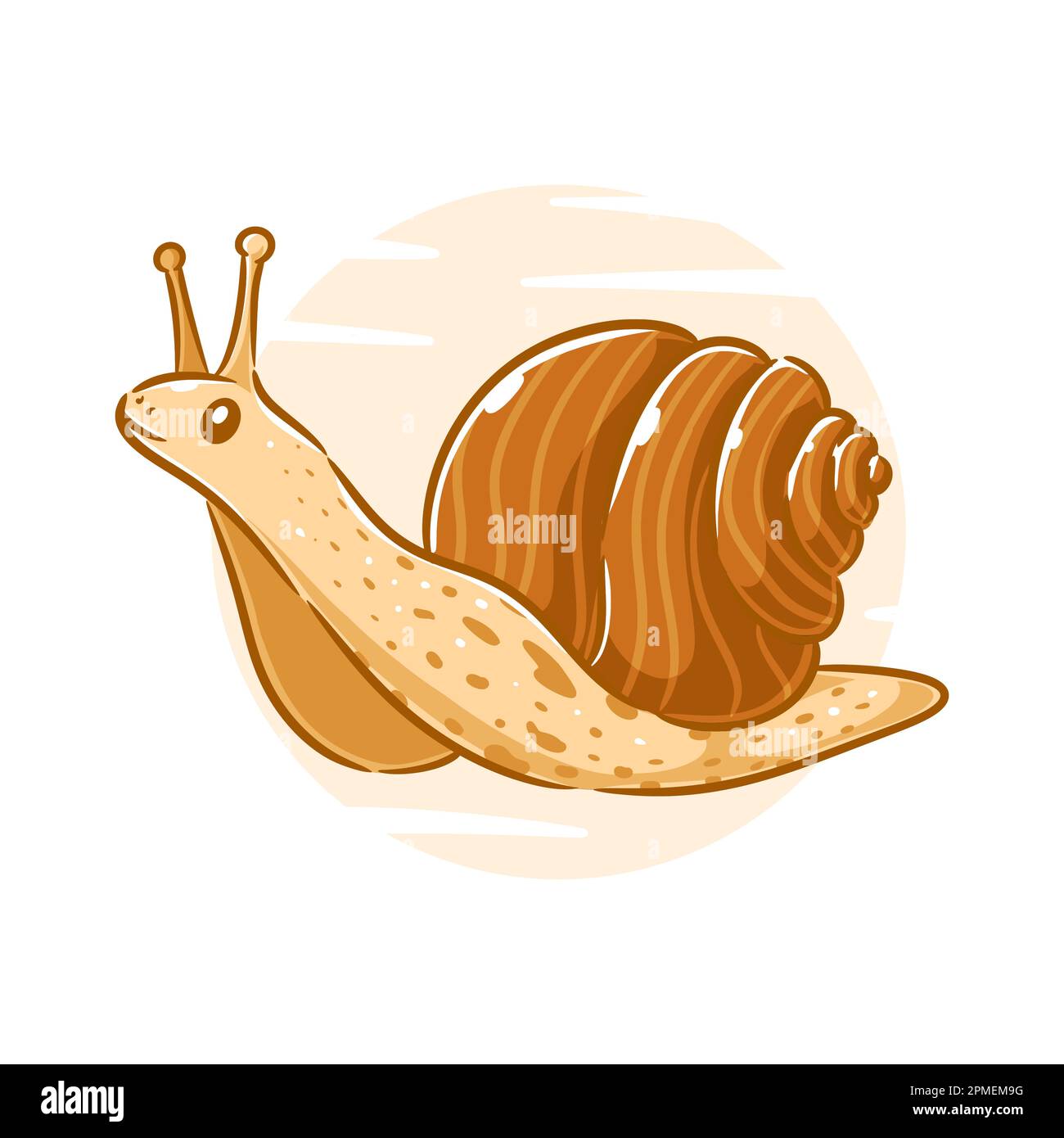 Vector hand drawn snail cartoon character Stock Vector Image & Art Alamy