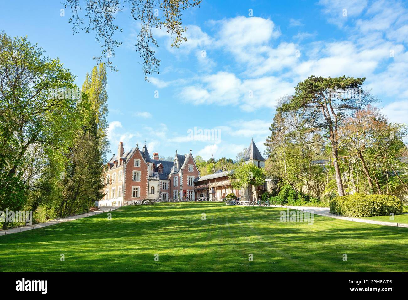 The castle of Clos Luce in Amboise, France Stock Photo