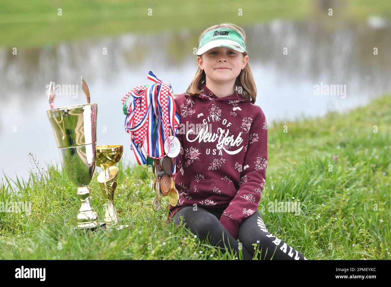 Ten-year-old girl Hana Horvat from Prelog is one of the greatest fishing  talents of Medjimurje. At only 9 years old, she caught and pulled out and  released a 4-kilogram floundering carp by