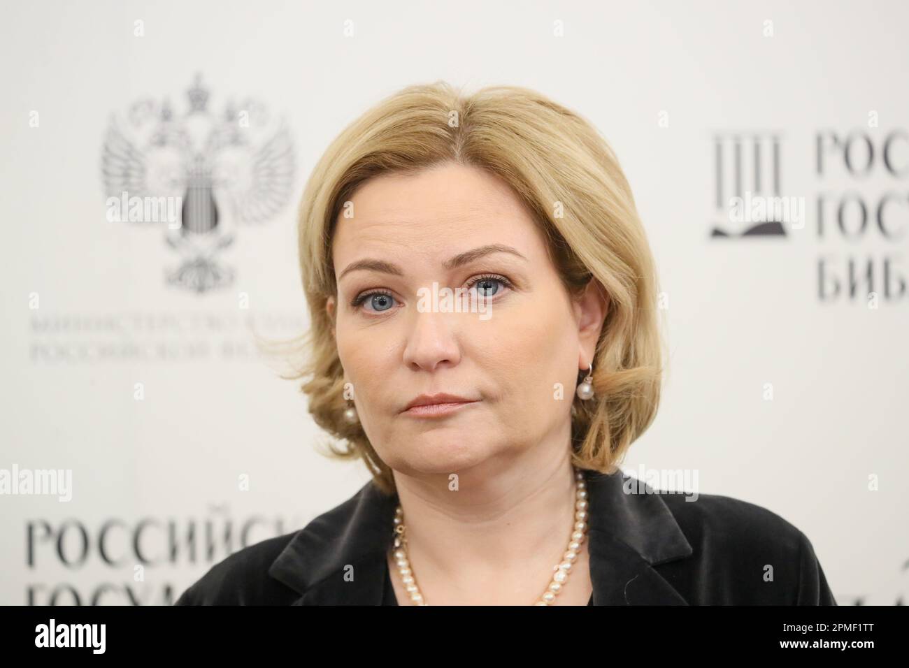 12.04.2023. Russia. Moscow. Minister of Culture Olga Lyubimova at the ...