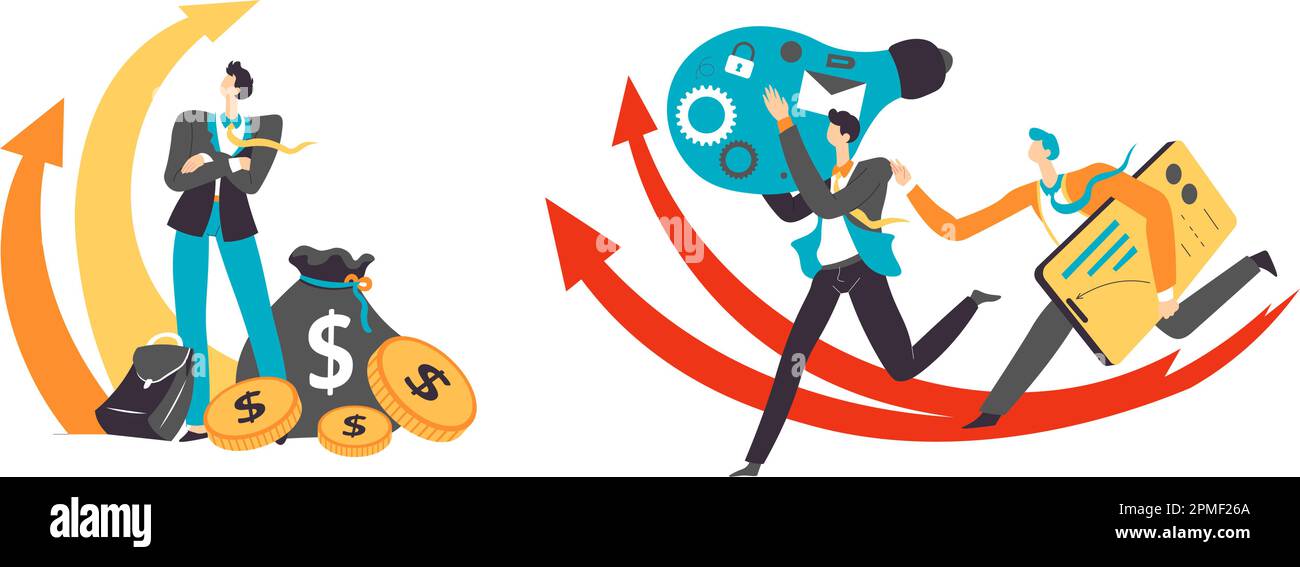 Marketing and business financial growth vector Stock Vector Image & Art ...