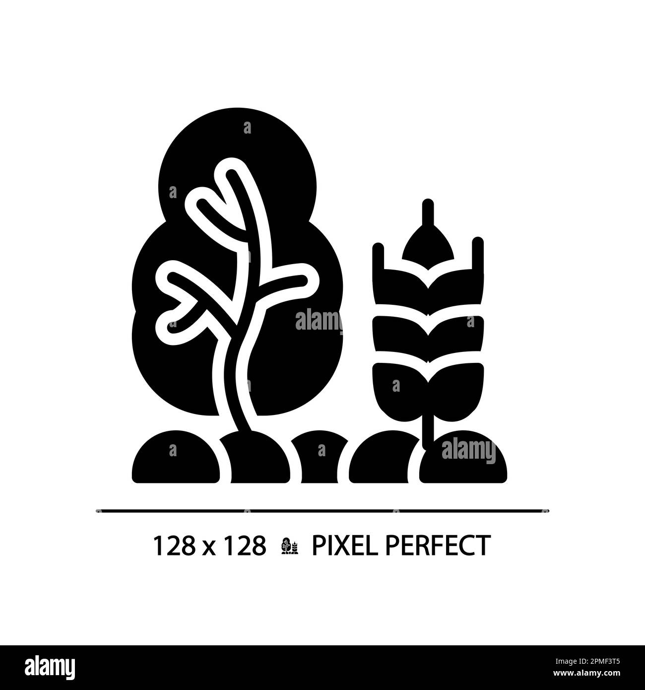 Agroforestry black glyph icon Stock Vector Image & Art - Alamy