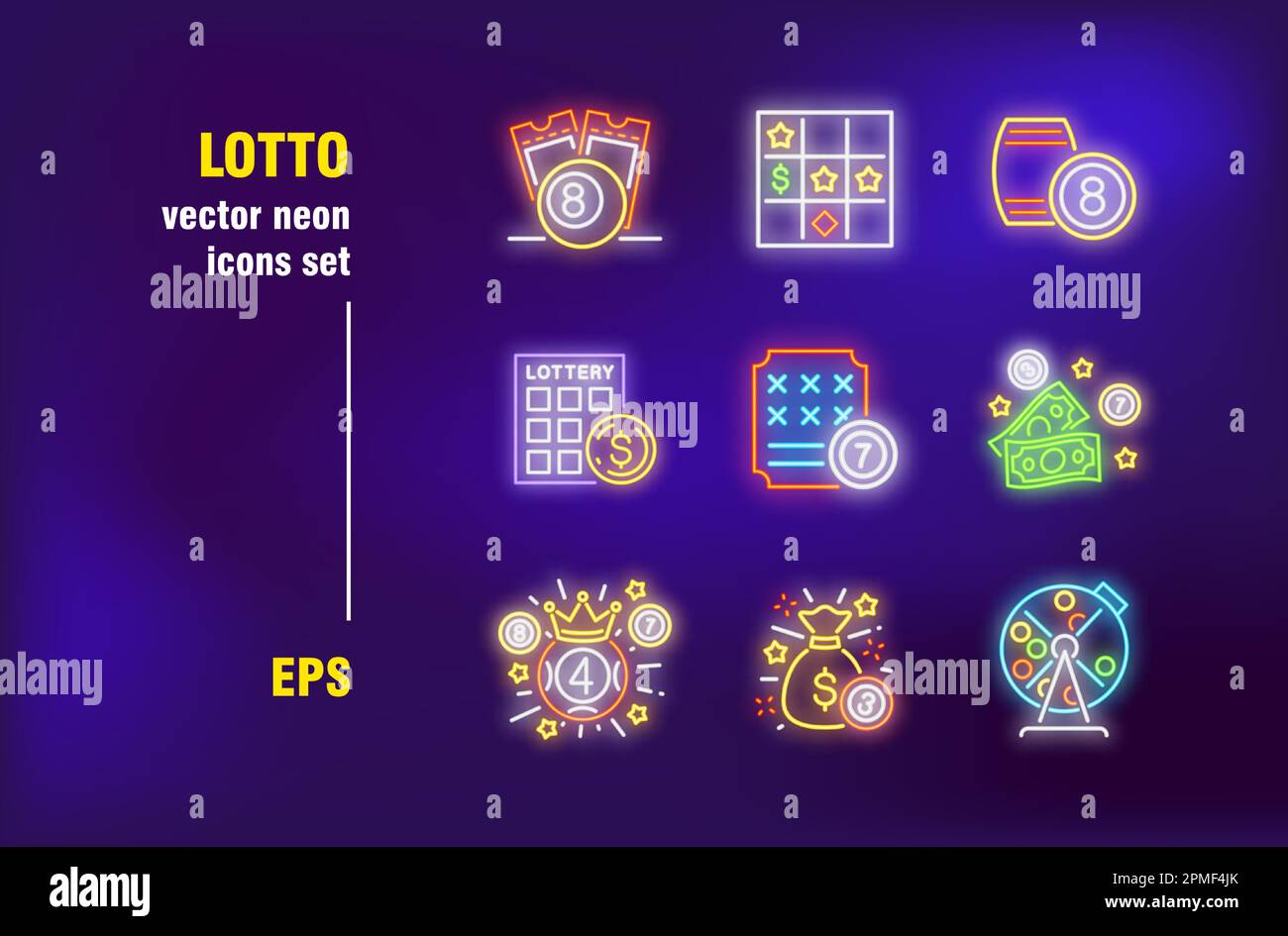 Crown bingo Stock Vector Images - Alamy