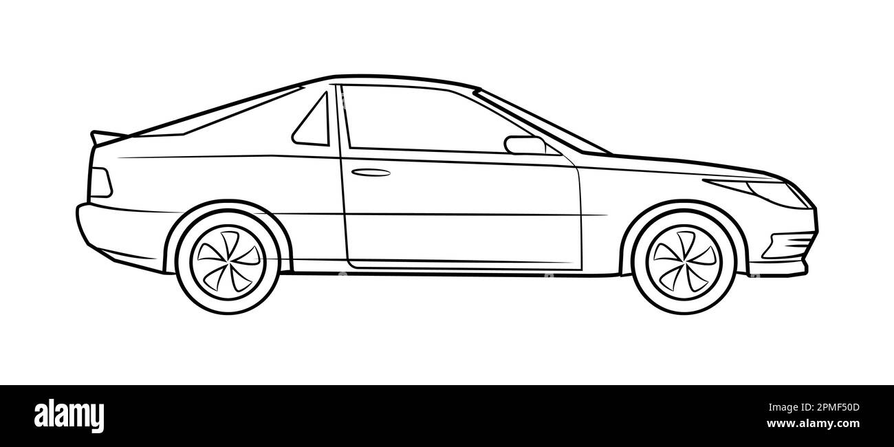Classic car vector stock illustration Stock Vector Image & Art - Alamy