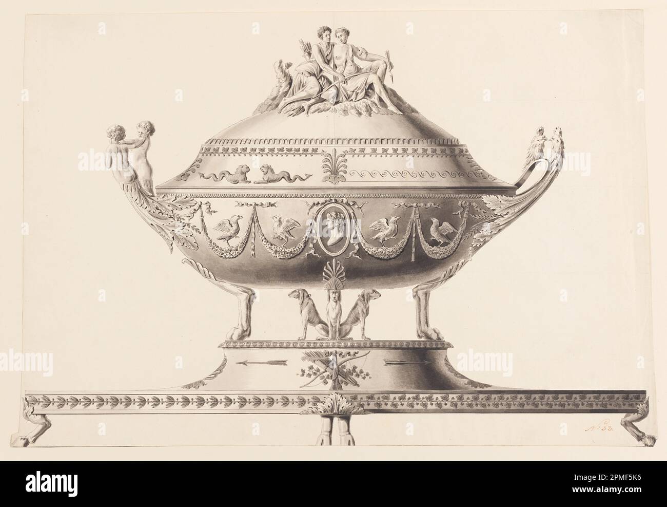 Drawing, Design for a Tureen; Designed by Joseph Anton Seethaler II
