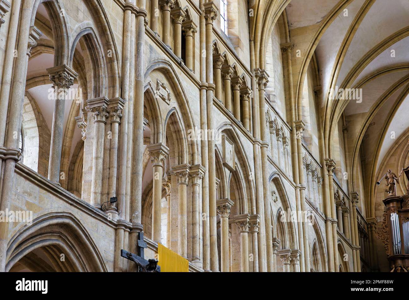 France, Ardennes, Mouzon, Notre-Dame de Mouzon abbey church, built in ...