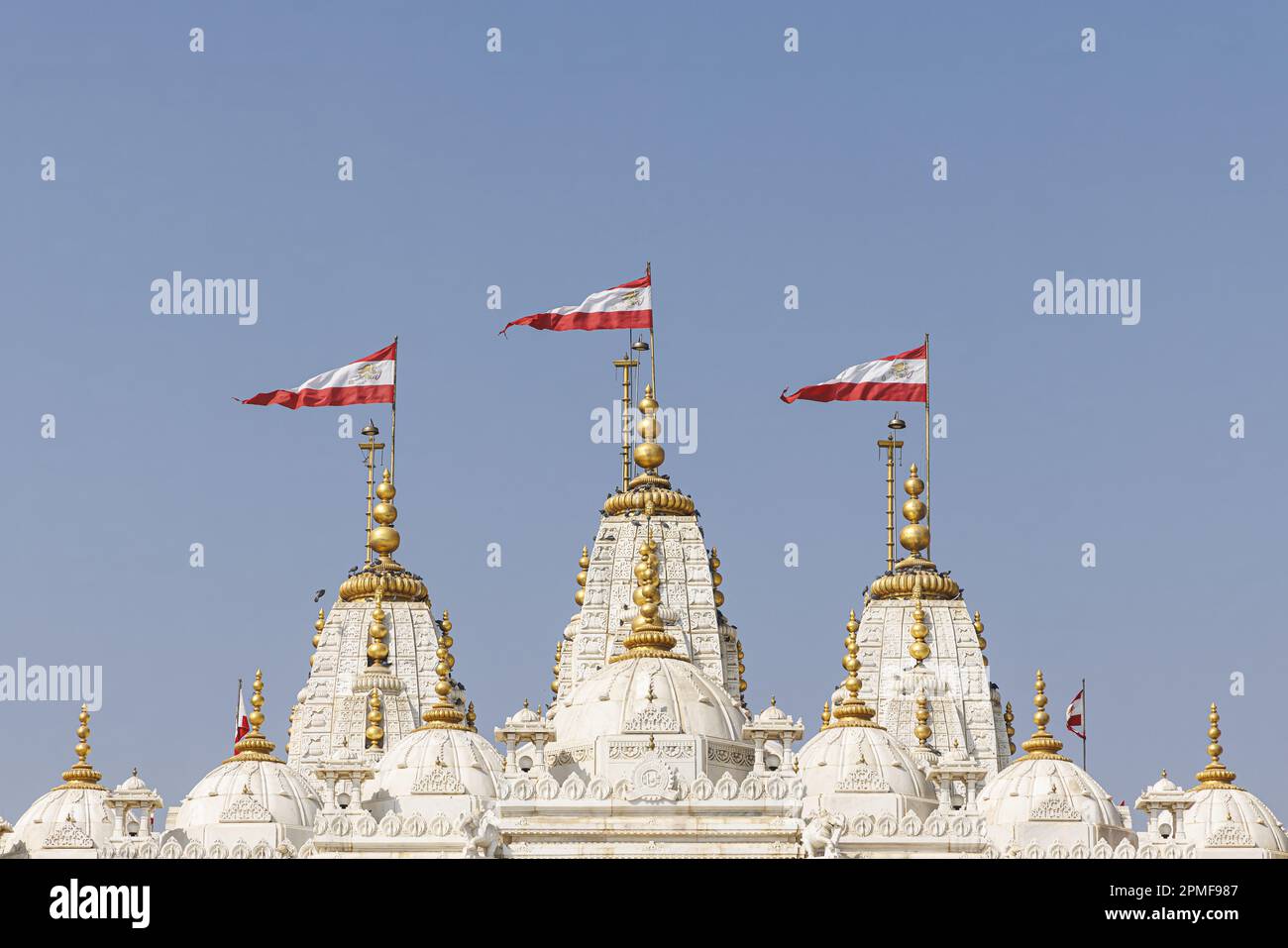 India, Gujarat, Bhuj, Shree Swaminarayan temple Stock Photo