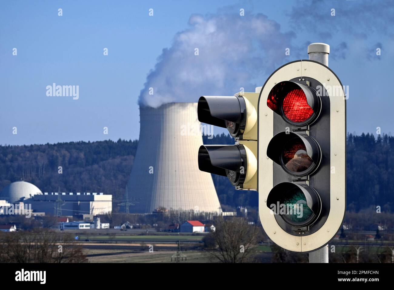PHOTOMONTAGE Nuclear phaseout On April 15, 2023 at 1159 p.m., the