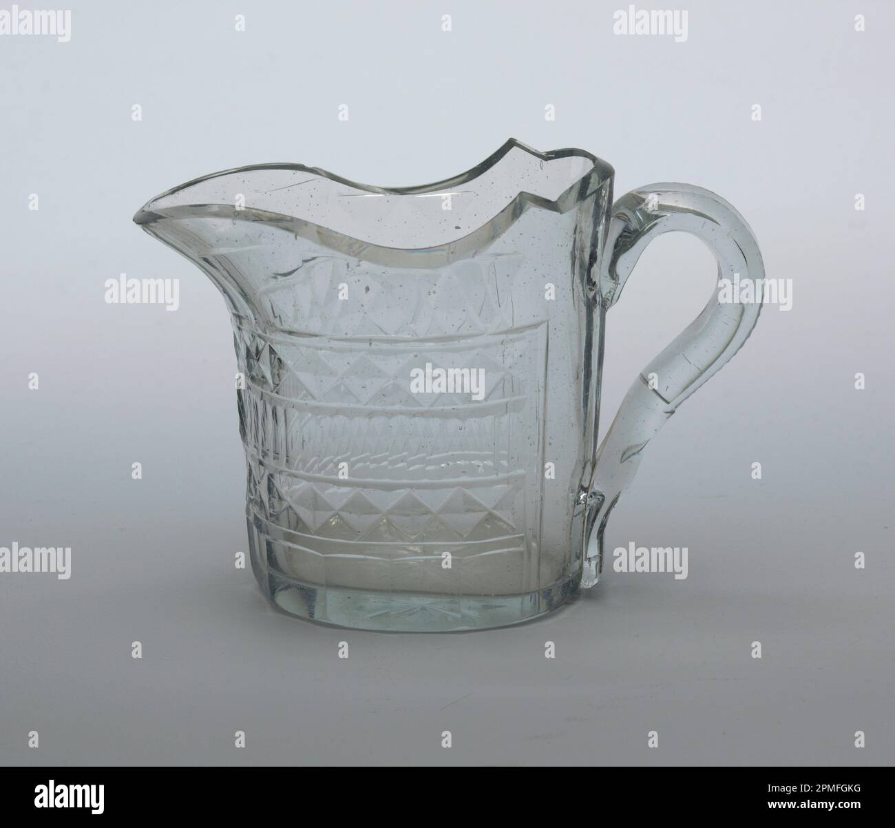 Jug; glass; 11.6 x 17 x 7.5 cm (4 9/16 x 6 11/16 x 2 15/16 in.); Bequest of Walter Phelps Warren; 1986-61-219 Stock Photo