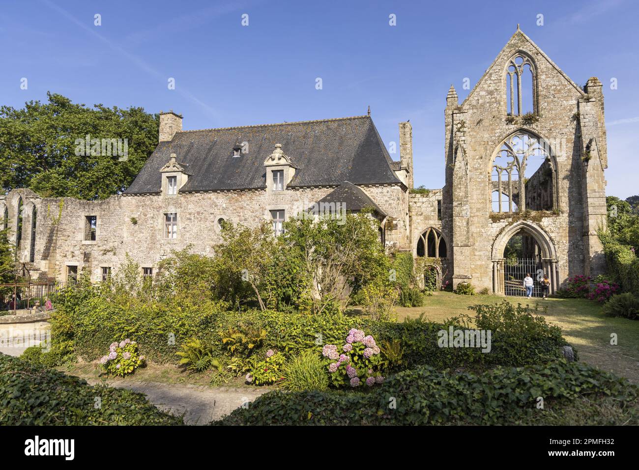 France, Cotes d'Armor, Paimpol, the Beauport abbey Stock Photo