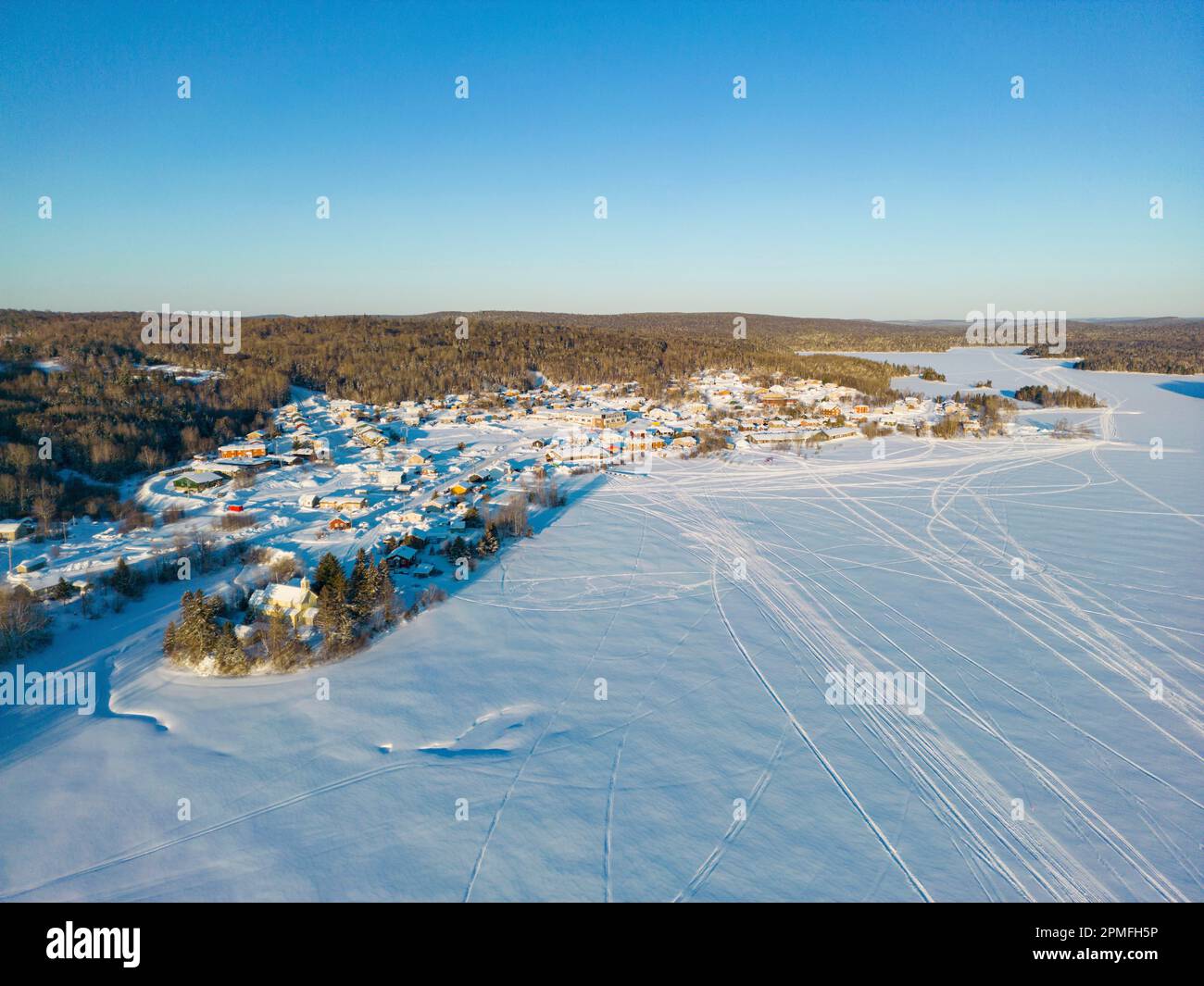 Canada, Quebec Province, village of Manawan, Indian reserve of