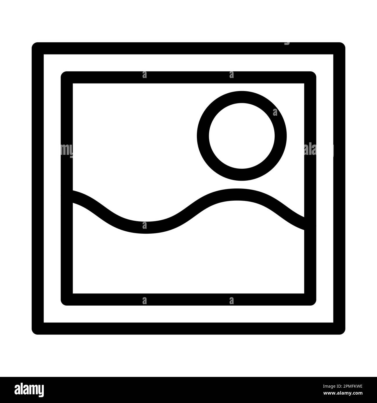Photo Vector Thick Line Icon For Personal And Commercial Use Stock ...