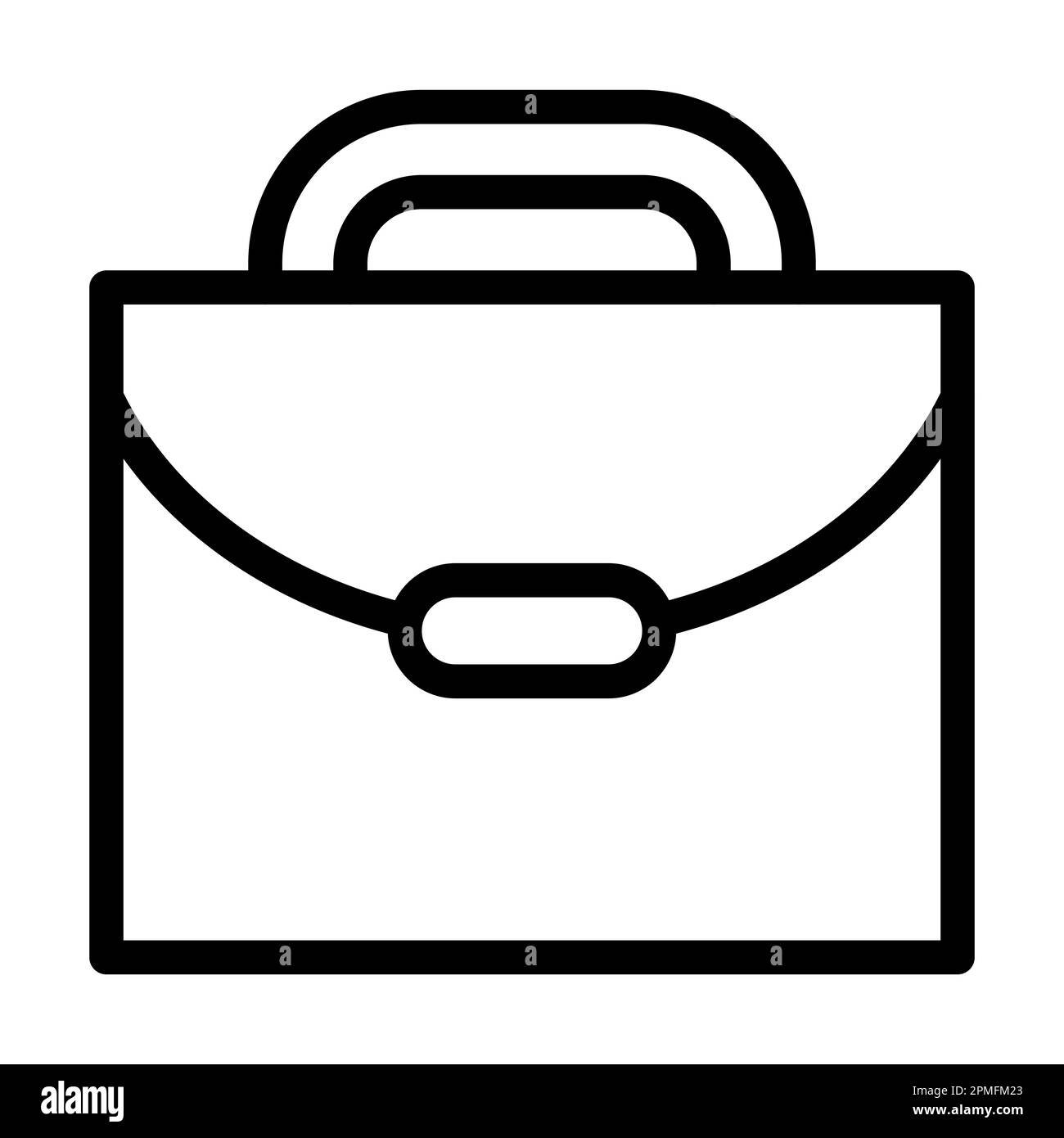 Briefcase Vector Thick Line Icon For Personal And Commercial Use Stock ...