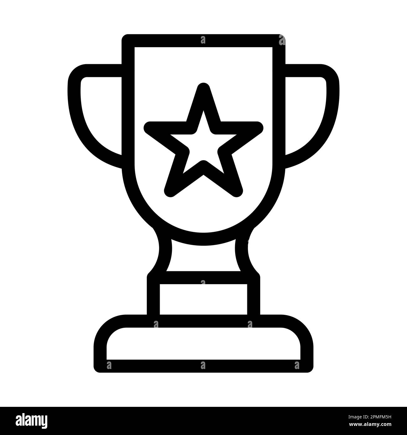 Trophy Vector Thick Line Icon For Personal And Commercial Use Stock ...
