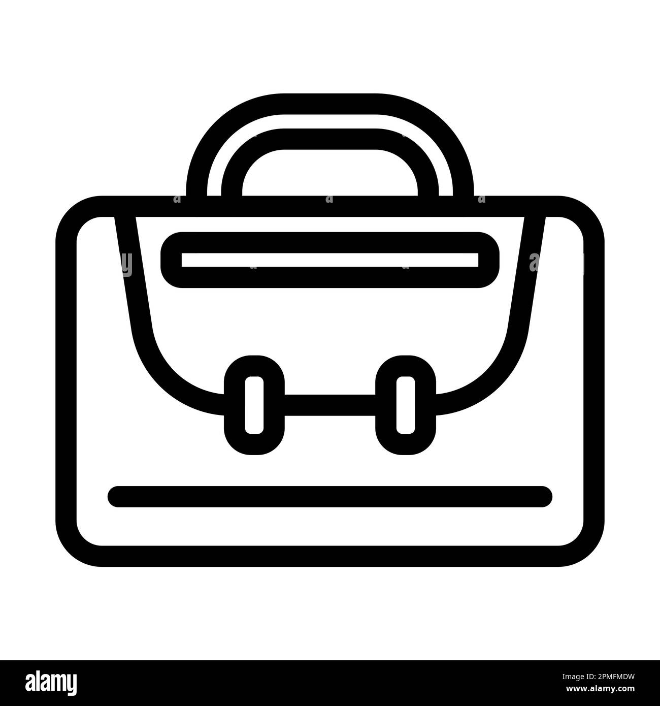 Briefcase Vector Thick Line Icon For Personal And Commercial Use Stock ...