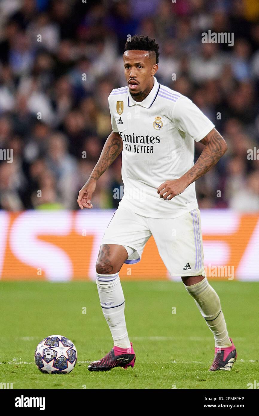 Eder Gabriel Militao of Real Madrid during Copa del Rey match, Semi-Finals,  second leg, between FC Barcelona v Real Madrid. played at Spotify Camp Nou  Stadium on April 5, 2023 in Barcelona