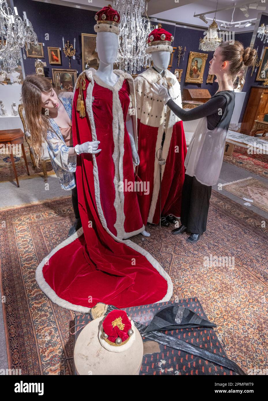 Peeress Robe Bonhams, Knightsbridge, London, UK. 13th Apr, 2023. The Property of a ...