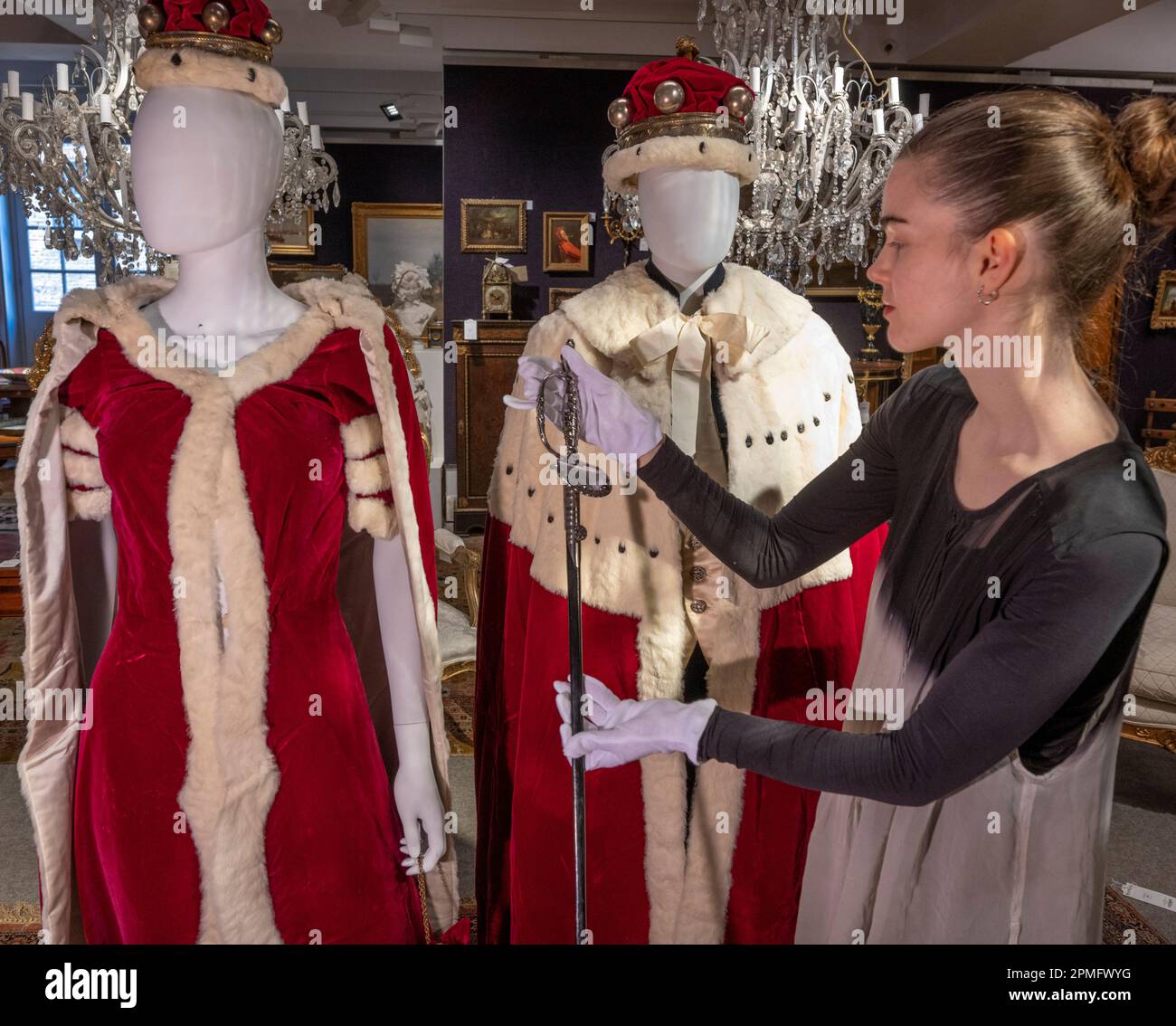 Peeress Robe Bonhams, Knightsbridge, London, UK. 13th Apr, 2023. The Property of a ...