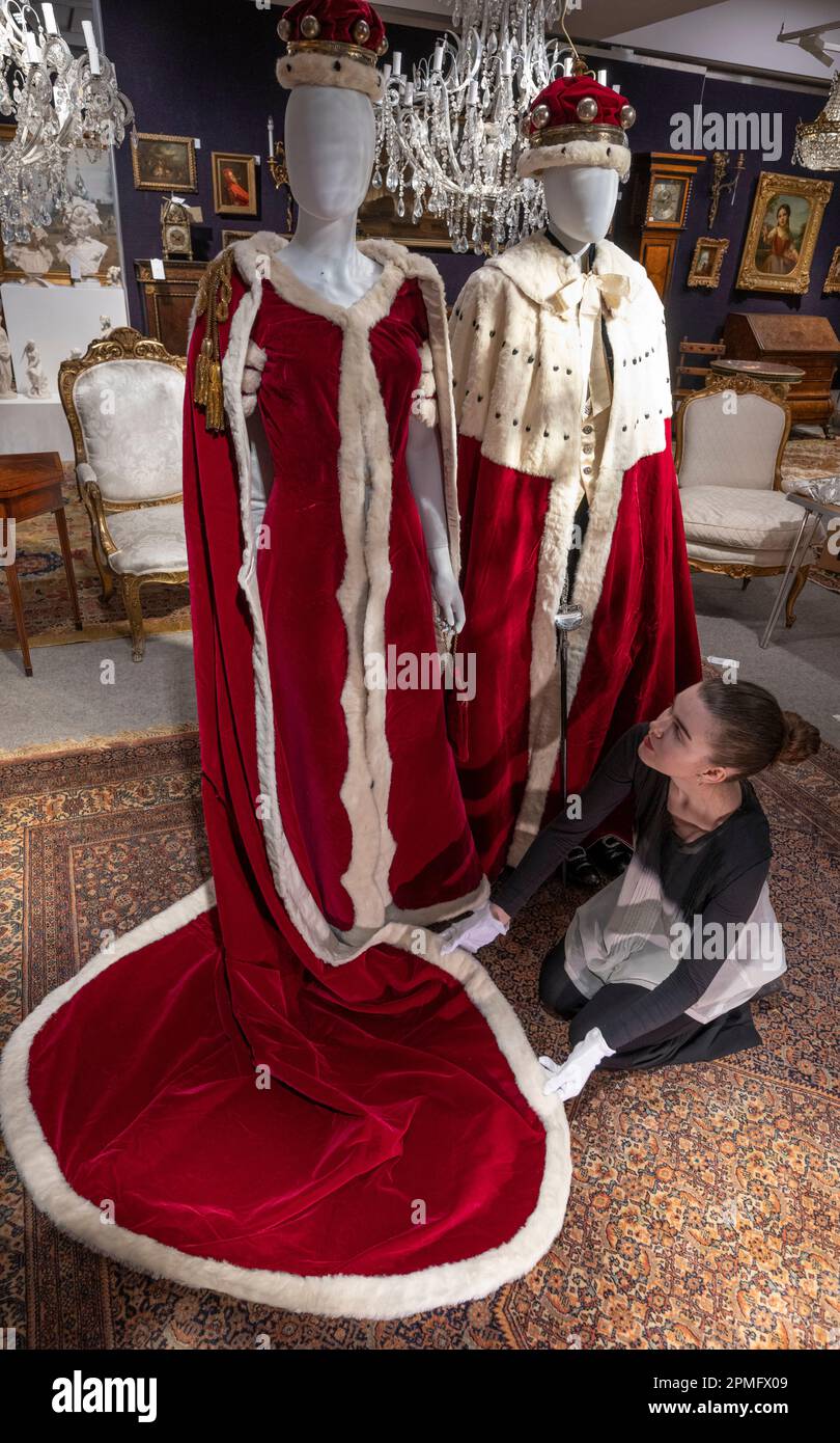 Peeress Robe Bonhams, Knightsbridge, London, UK. 13th Apr, 2023. The Property of a ...