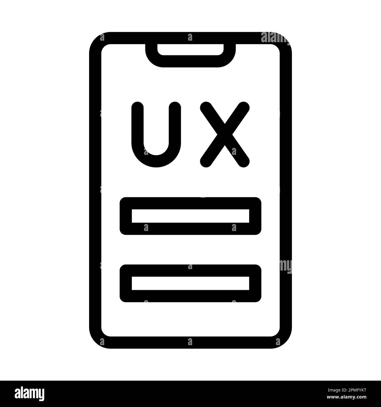 Ux Vector Thick Line Icon For Personal And Commercial Use Stock Photo ...