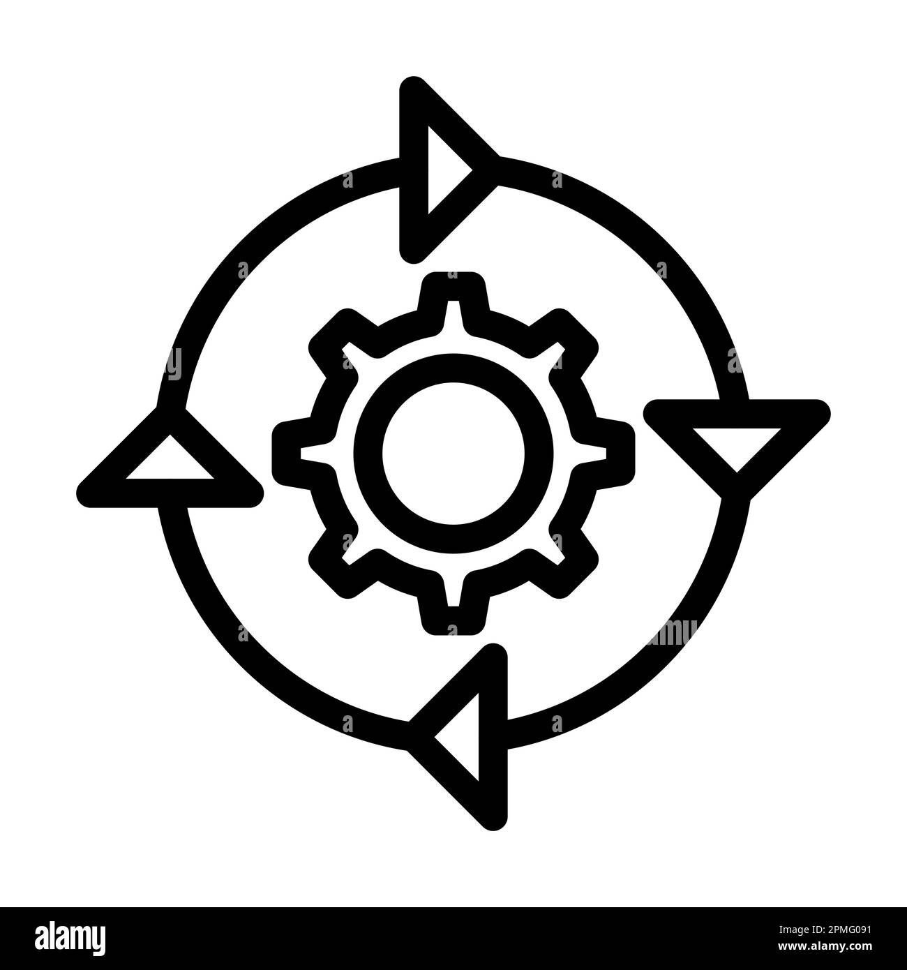 Recovery Vector Thick Line Icon For Personal And Commercial Use Stock ...