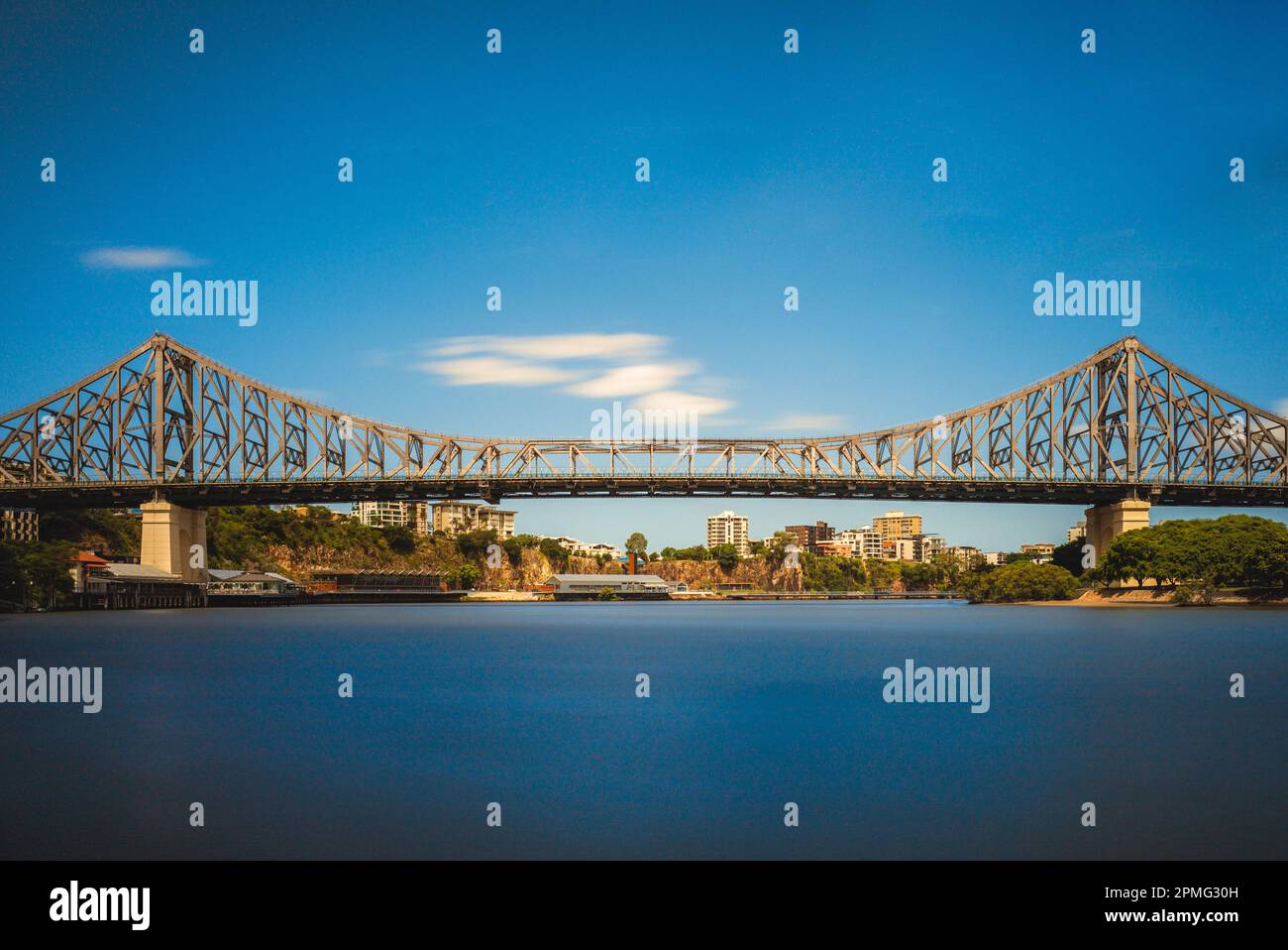 scenery of brisbane with story bridge in australia Stock Photo
