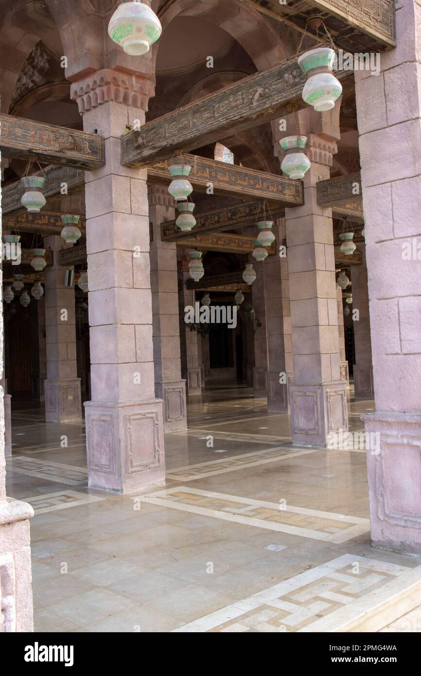 SHARM EL SHEIKH, EGYPT - JANUARY 30, 2023 Al Mustafa mosque Stock Photo