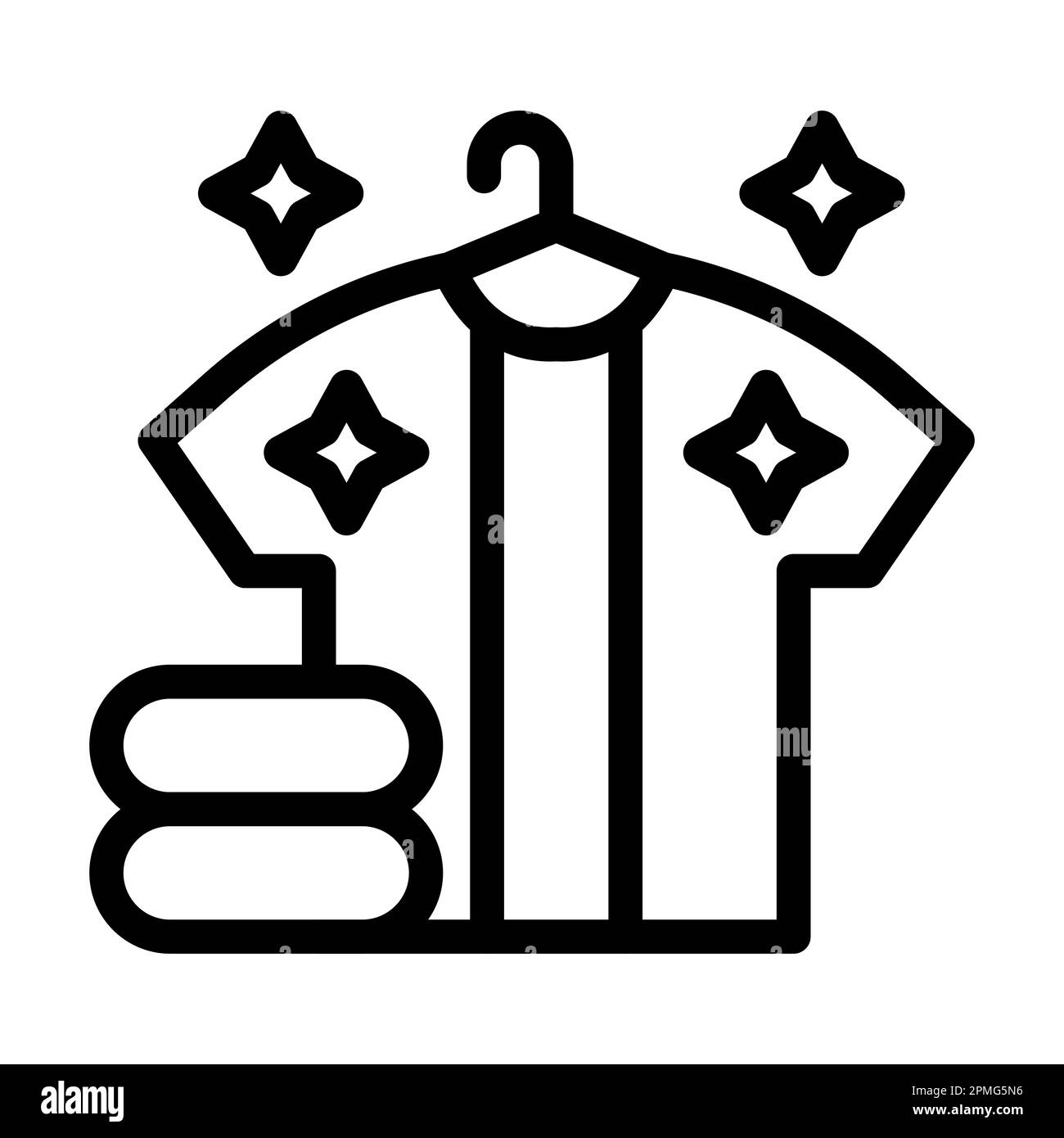 Laundry Vector Thick Line Icon For Personal And Commercial Use Stock ...