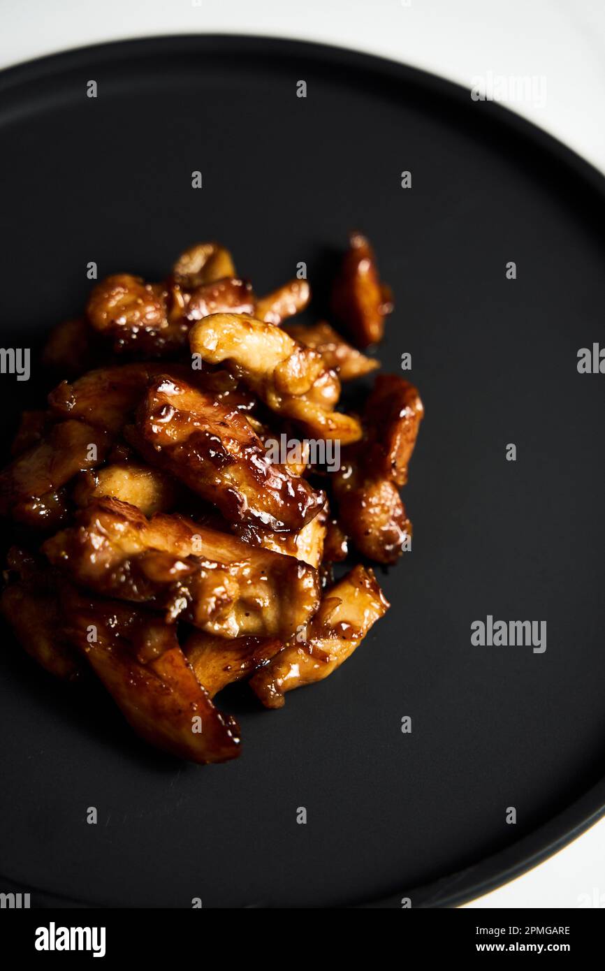 Chicken Tocino. Chicken in gooey sweet glaze. Caramelised chicken