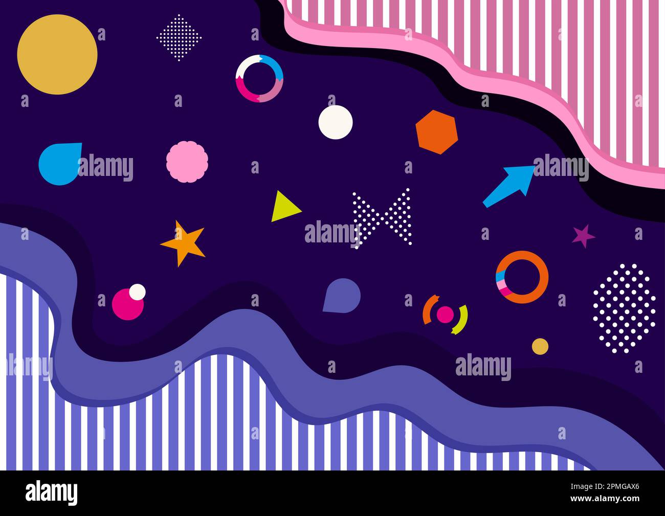 Abstract Background Design With Geometric Shapes Vector Illustration ...