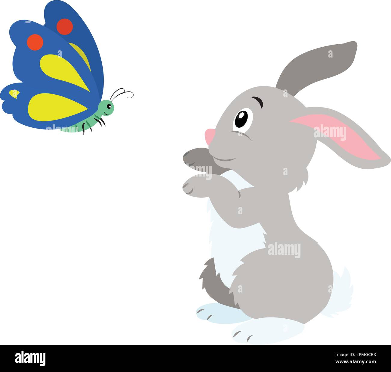 Cartoon Bunny Is Playing With A Butterfly Stock Vector Image Art Alamy cartoon-bunny-is-playing-with-a-butterfly-stock-vector-image-art-alamy