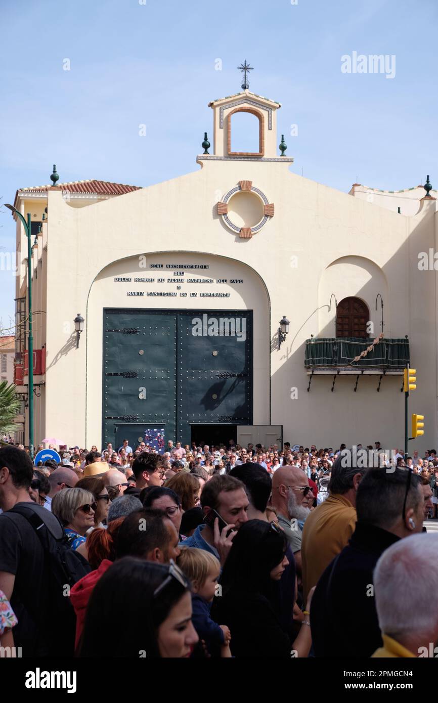 Málaga, Spain. 6th April, 2023. Semana santa, Holy week. Stock Photo