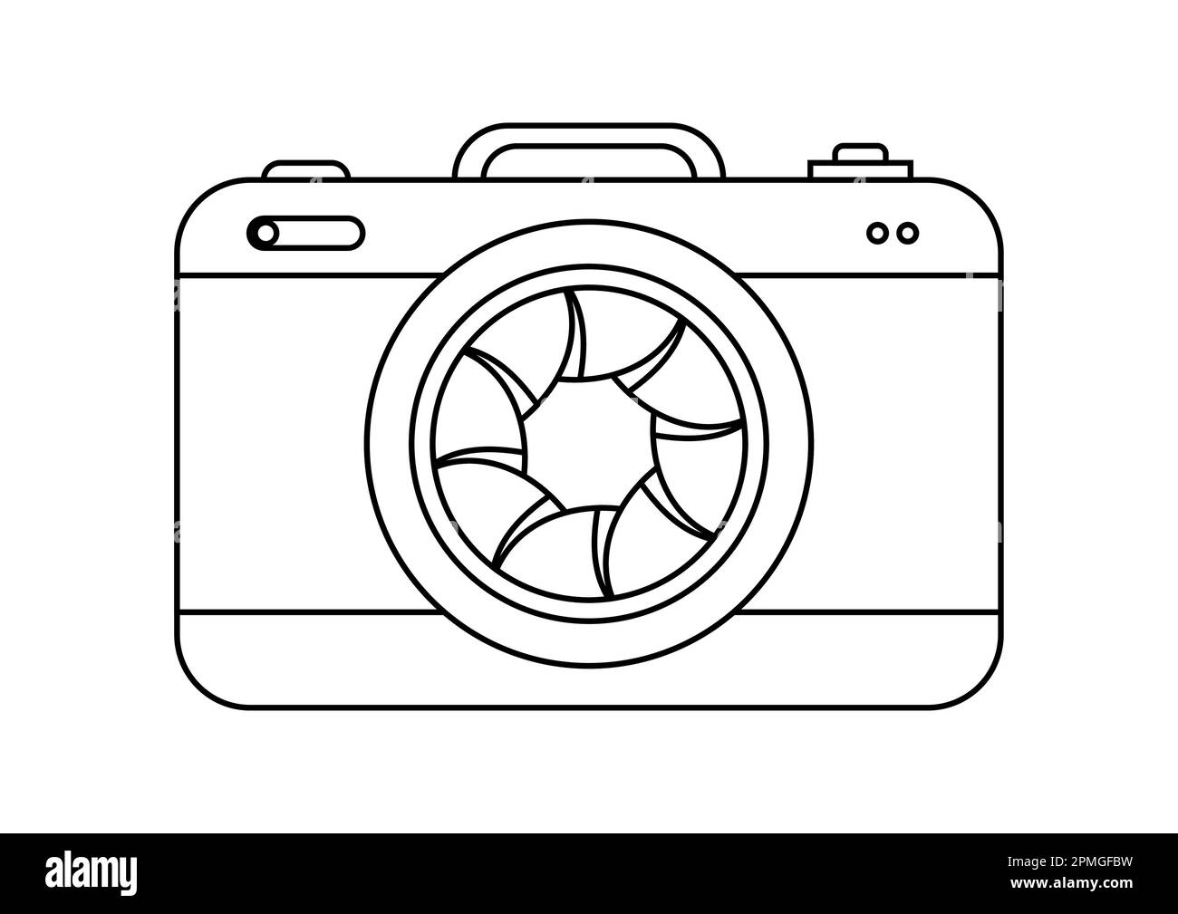 Digital Camera Vector Coloring Page Stock Vector Image & Art - Alamy