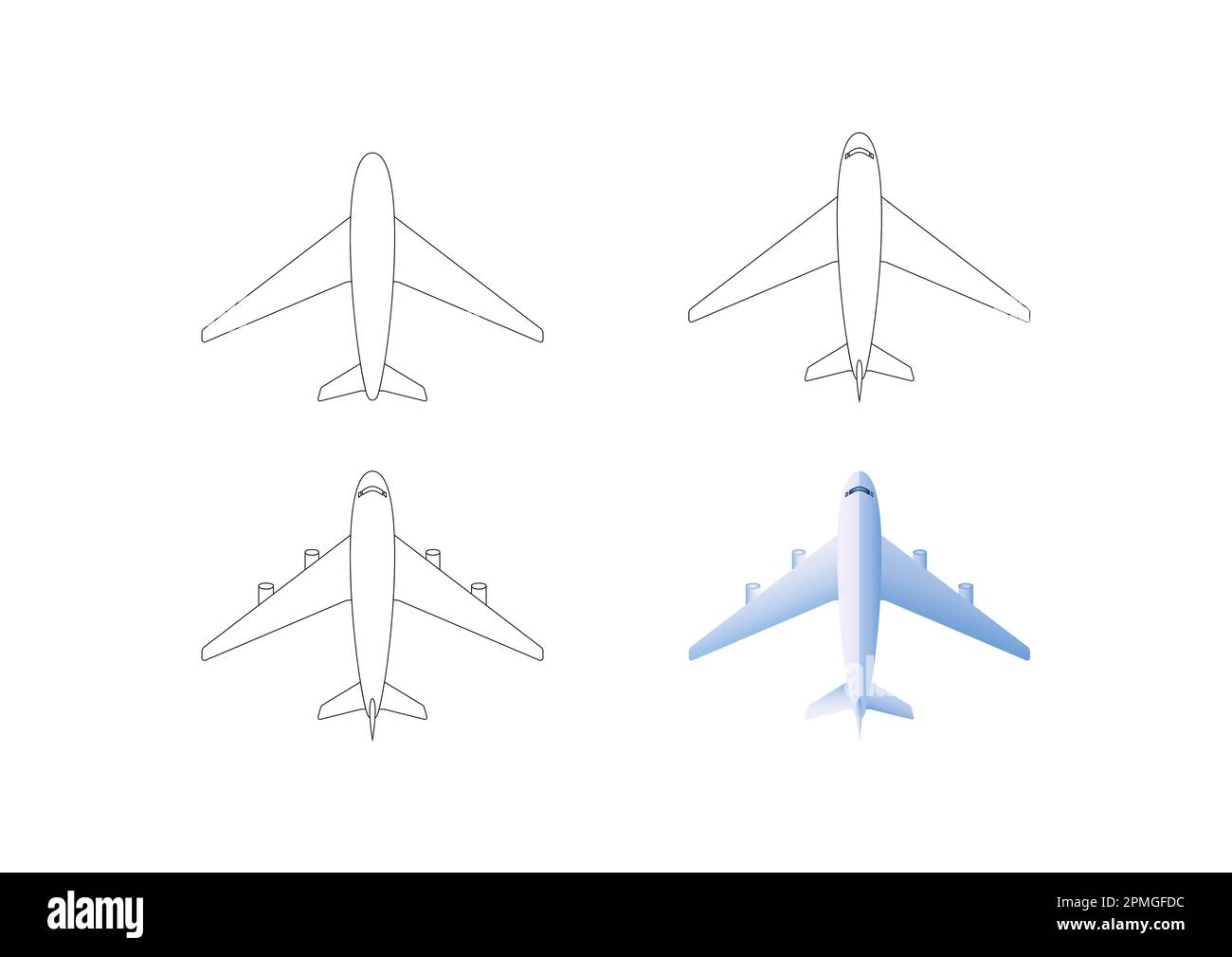Aircraft drawing Stock Vector Images - Alamy