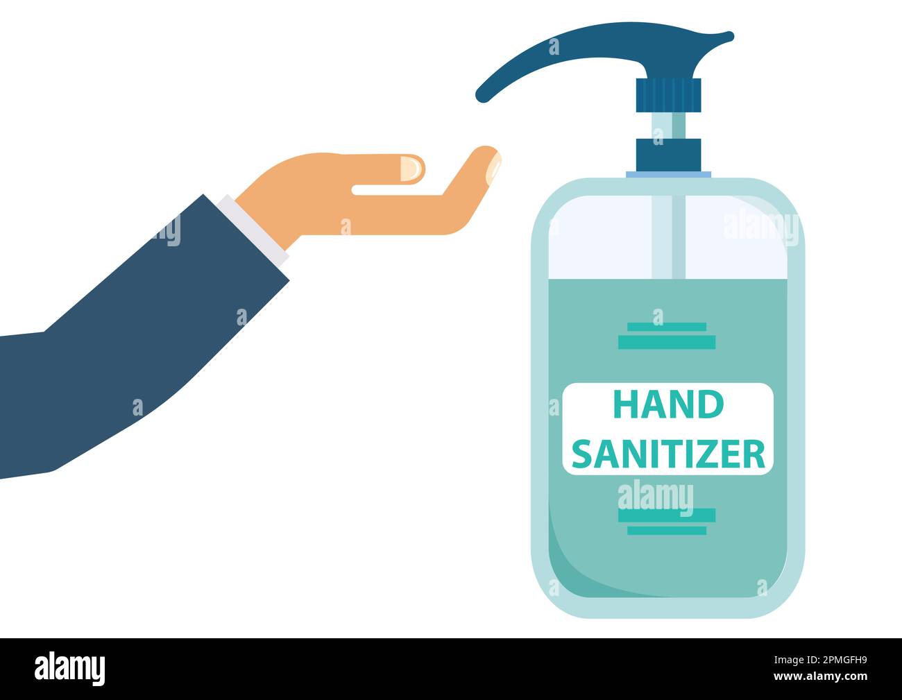 Hand sanitizer bottle, washing gel, disinfection. Hand hygiene liquid