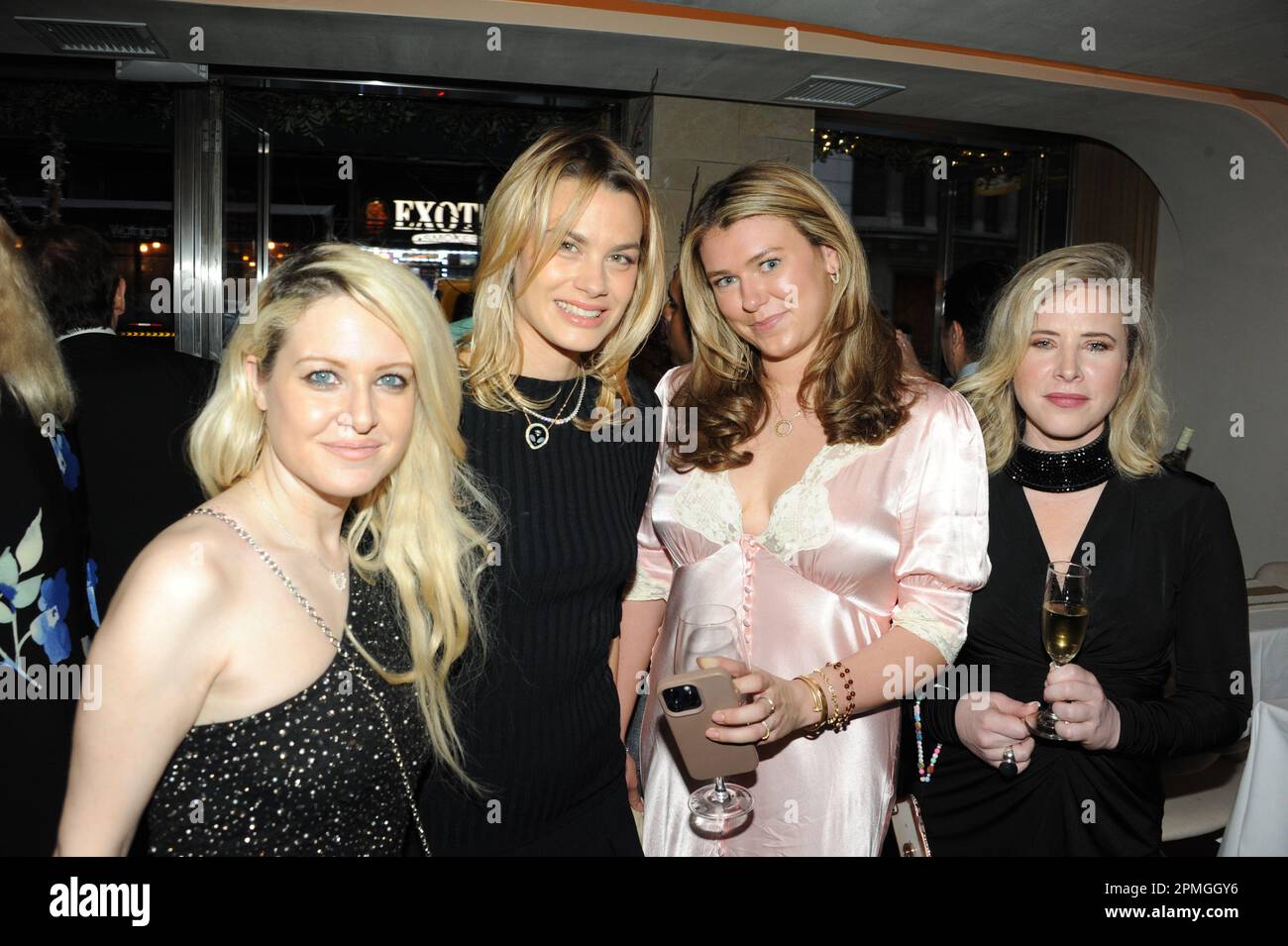 Kayla Rockefeller jewelry launch with PARK Magazine NY, with Julia Haart, Isabelle Bscher, Couri Hay, Elton Ilirjani, Nadja Sayej, Alina Mehrle Stock Photo