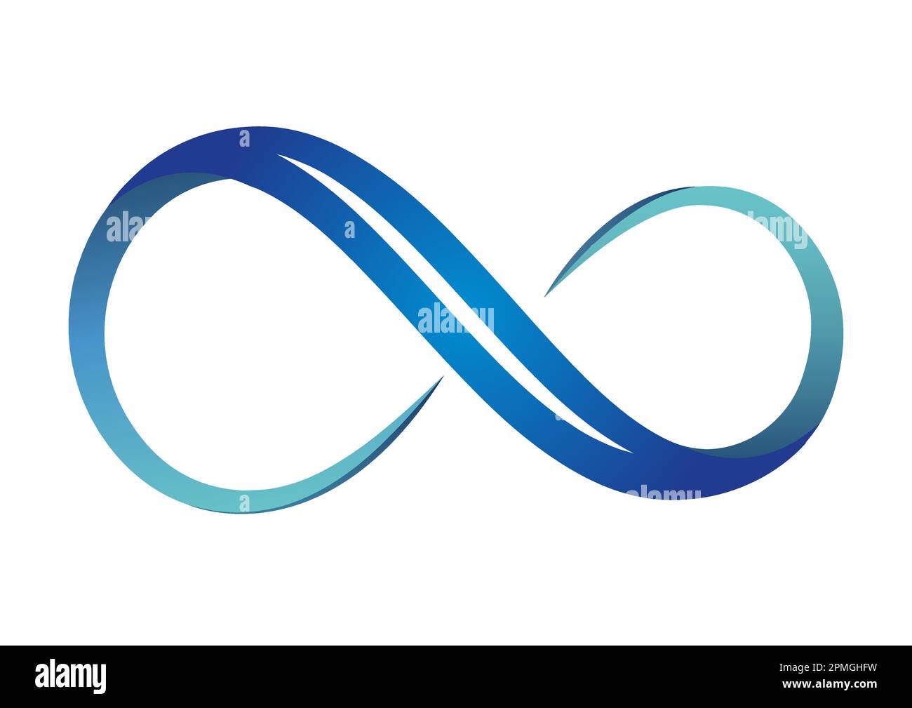 Infinity sign logo design vector Stock Vector