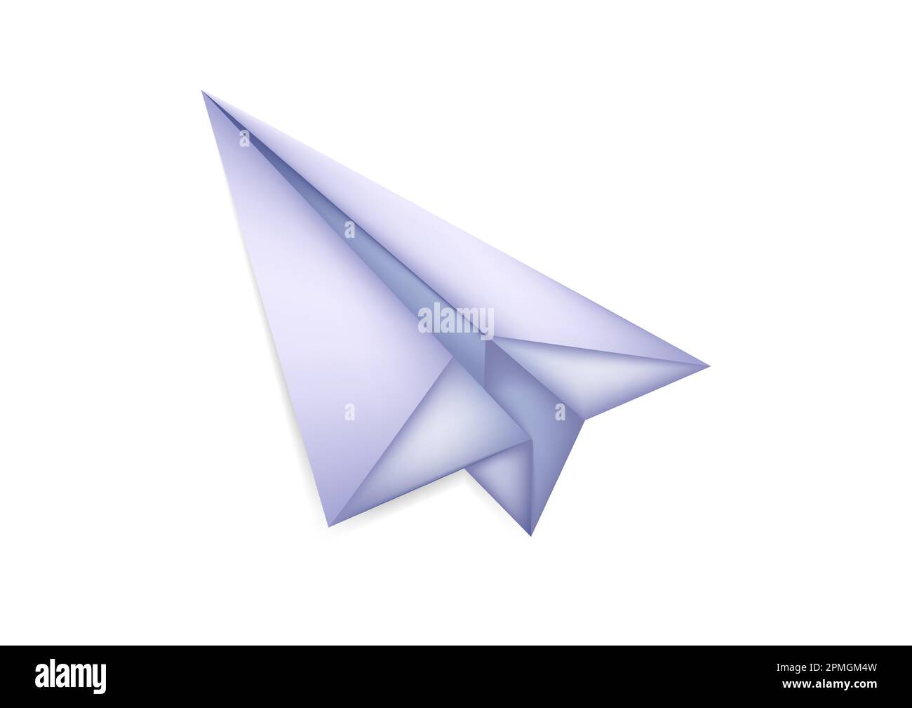 Realistic Paper Plane Vector Illustration Stock Vector