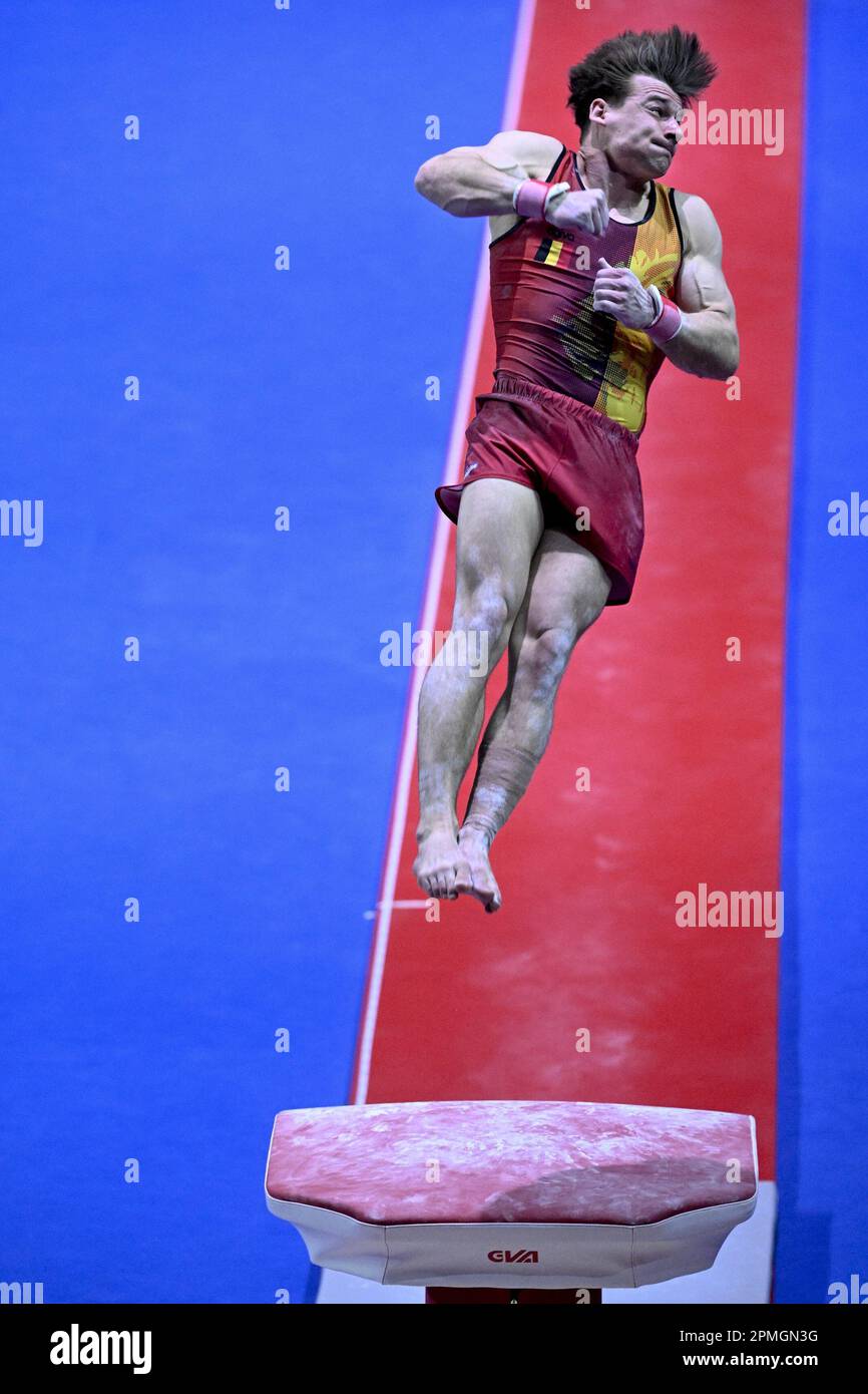 Antalya, Turkey. 13th Apr, 2023. Belgian Luka Van den Keybus pictured